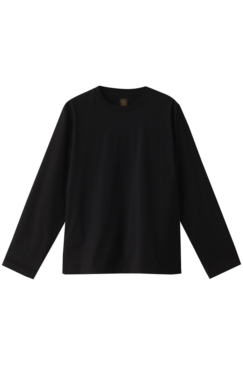 BATONER シーアイランドコットンロングスリーブTシャツ (ブラック, 2) バトナー ELLE SHOP