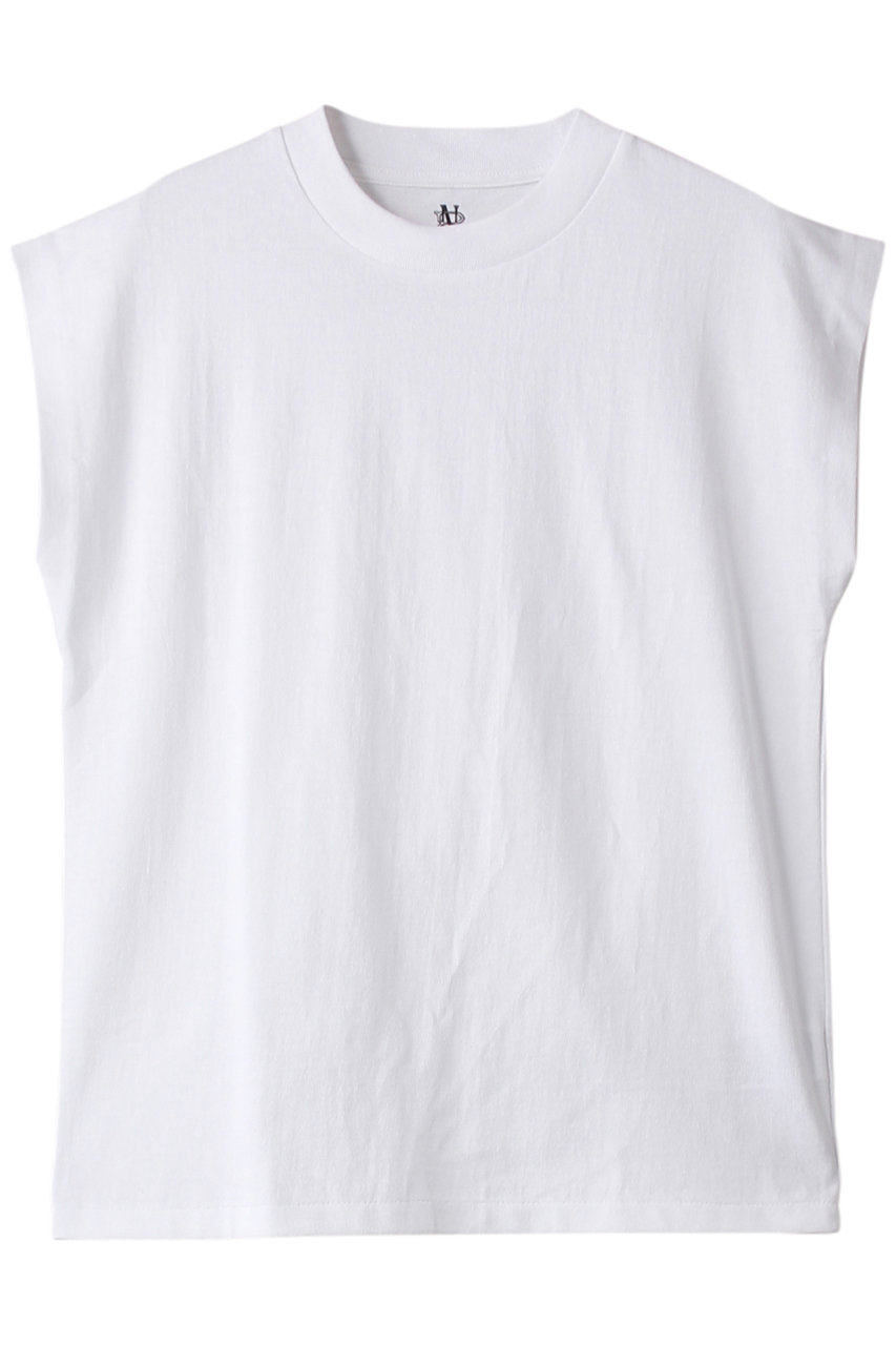 BATONER メリヤスフレンチスリーブTシャツ (ホワイト, F) バトナー ELLE SHOP