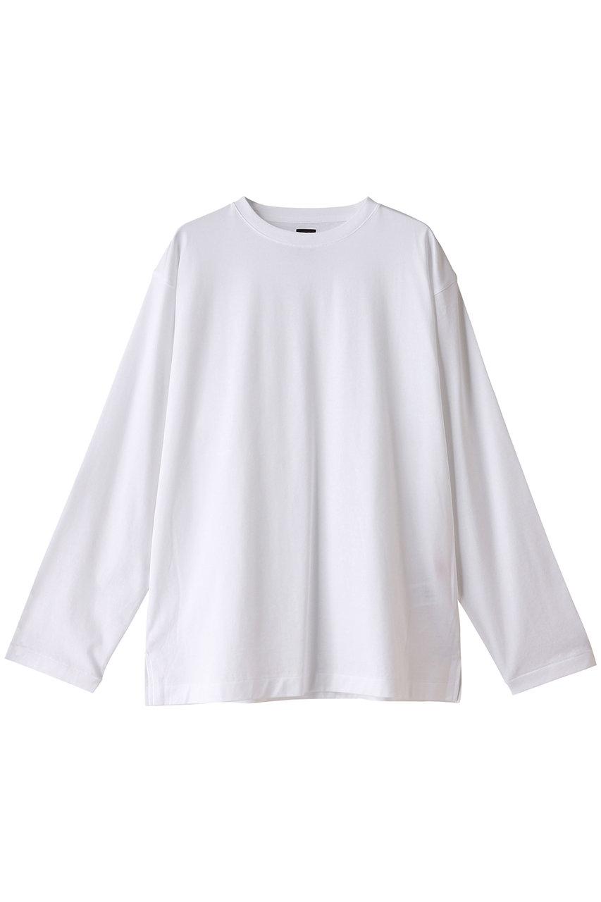 BATONER 【MEN】シーアイランドコットンロングスリーブTシャツ (ホワイト, 2) バトナー ELLE SHOP