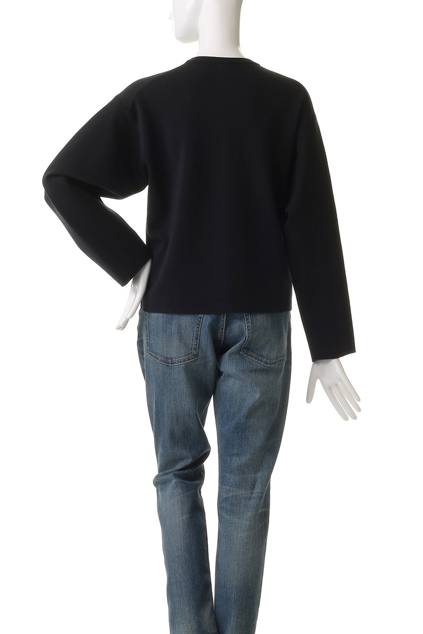 BATONER(バトナー)｜32G スムーズ ウール クルー スナップ