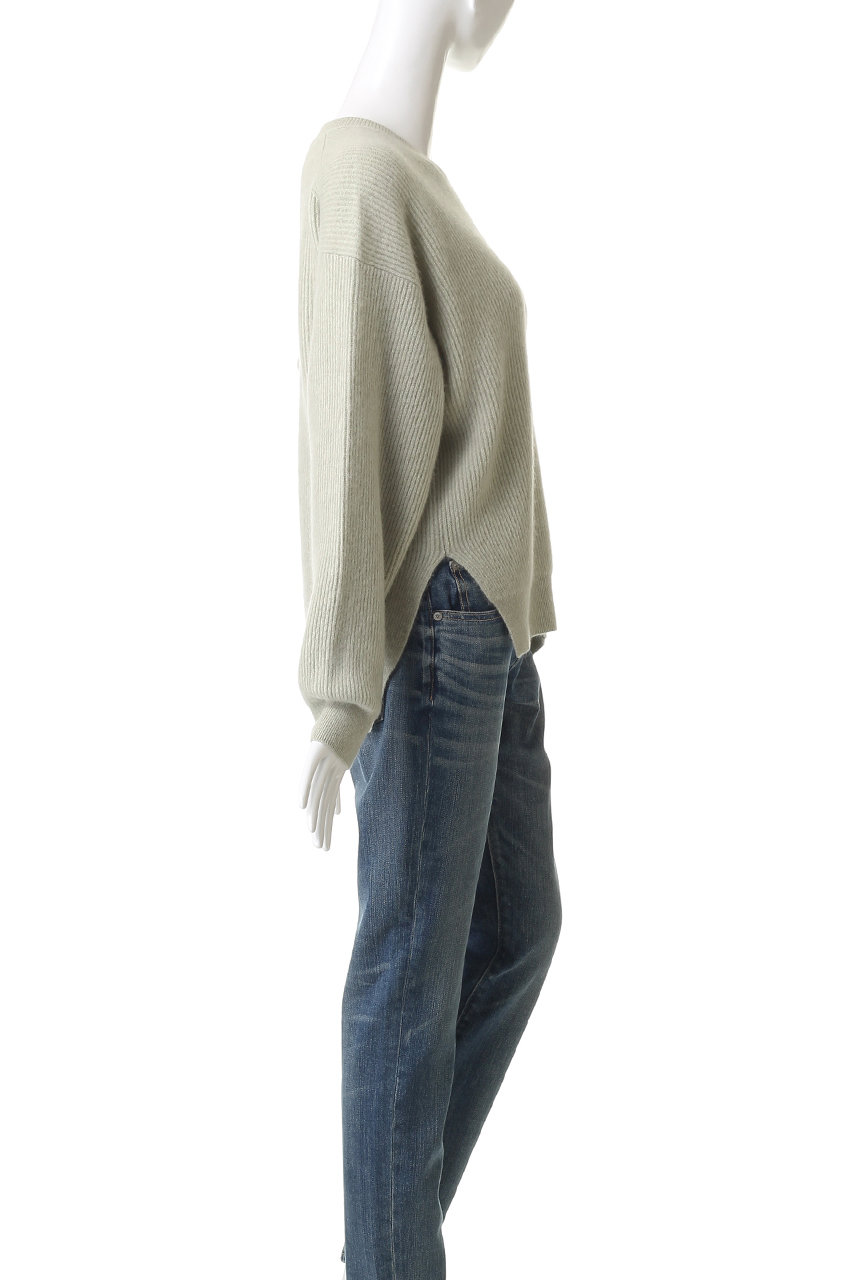 BATONER(バトナー)｜カシミヤ フォックス クルーネック/グレー の通販