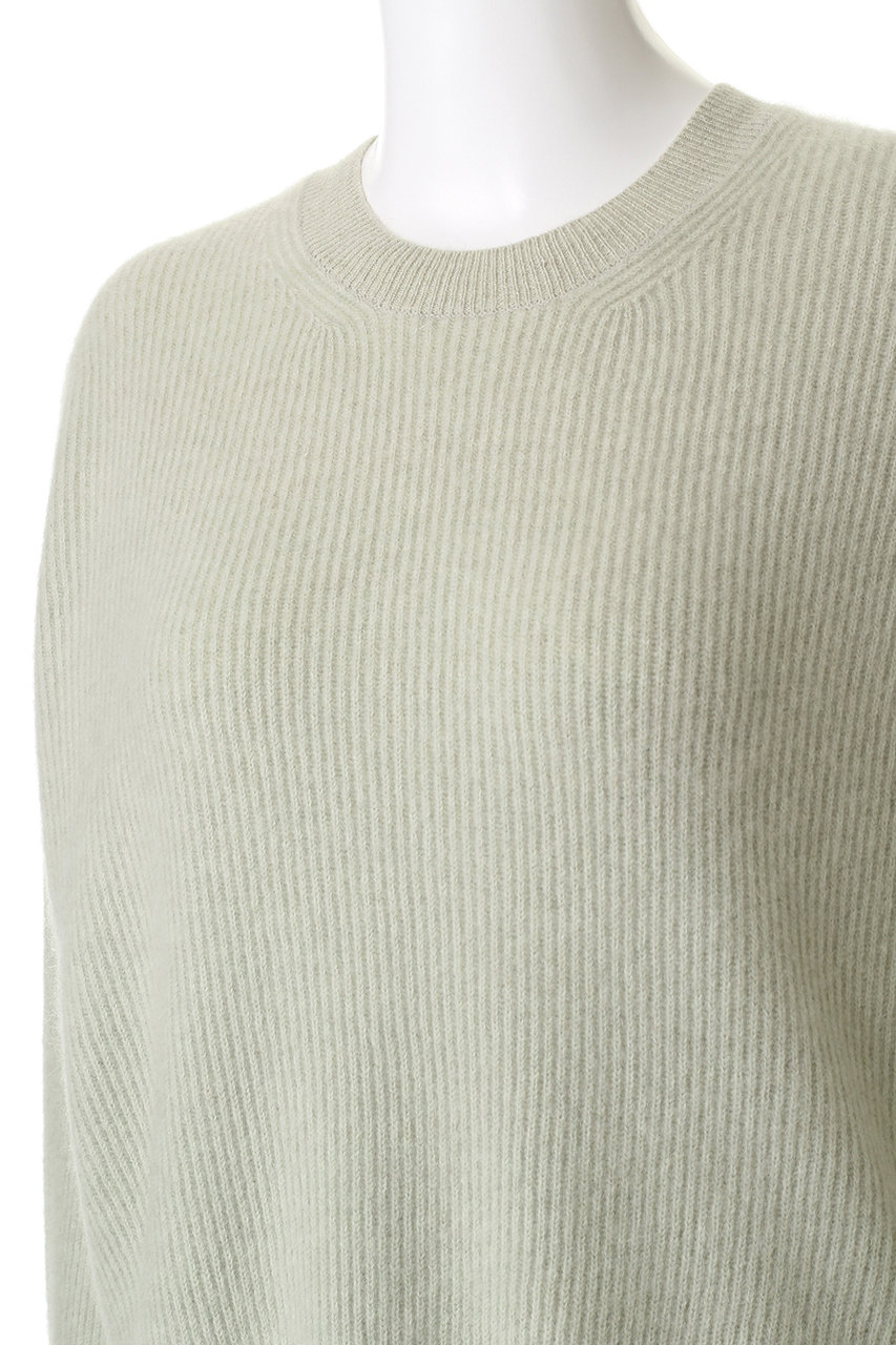 BATONER(バトナー)｜カシミヤ フォックス クルーネック/グレー の通販