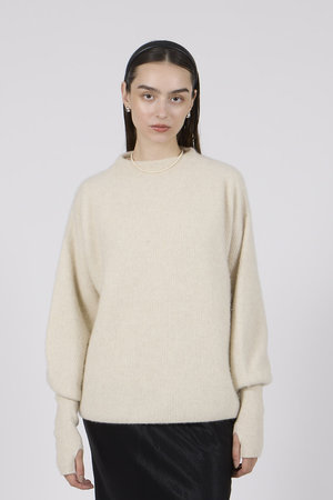 バトナー/BATONERのカシミヤ フォックス プログレッシブ ボート ネック(110300/110301)