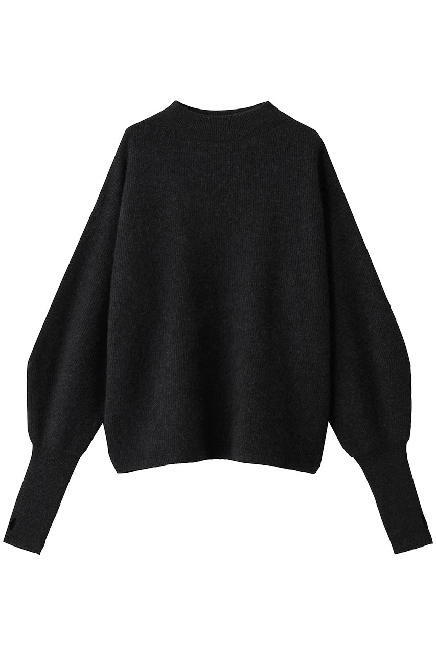 BATONER カシミヤ フォックス プログレッシブ ボート ネック (チャコール, 1) バトナー ELLE SHOP