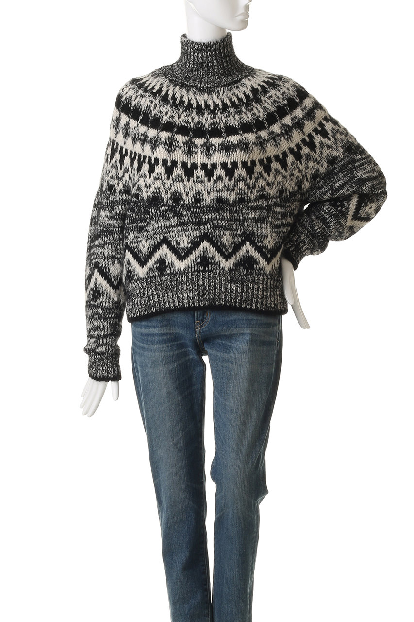 稀少サイズ２◆バトナー BATONER◆モヘヤノルディック タートルネックニット BATONER【WOMEN'S】バトナー モヘアノルディックタートルネックニット
