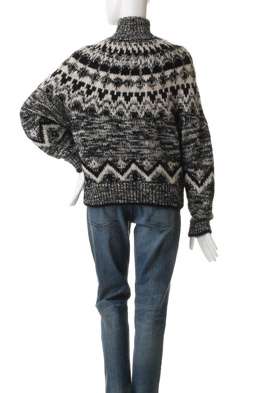 BATONER(バトナー)｜モヘア ノルディック タートルネック/ブラック の