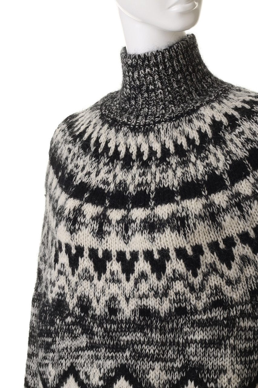 BATONER(バトナー)｜モヘア ノルディック タートルネック/ブラック の