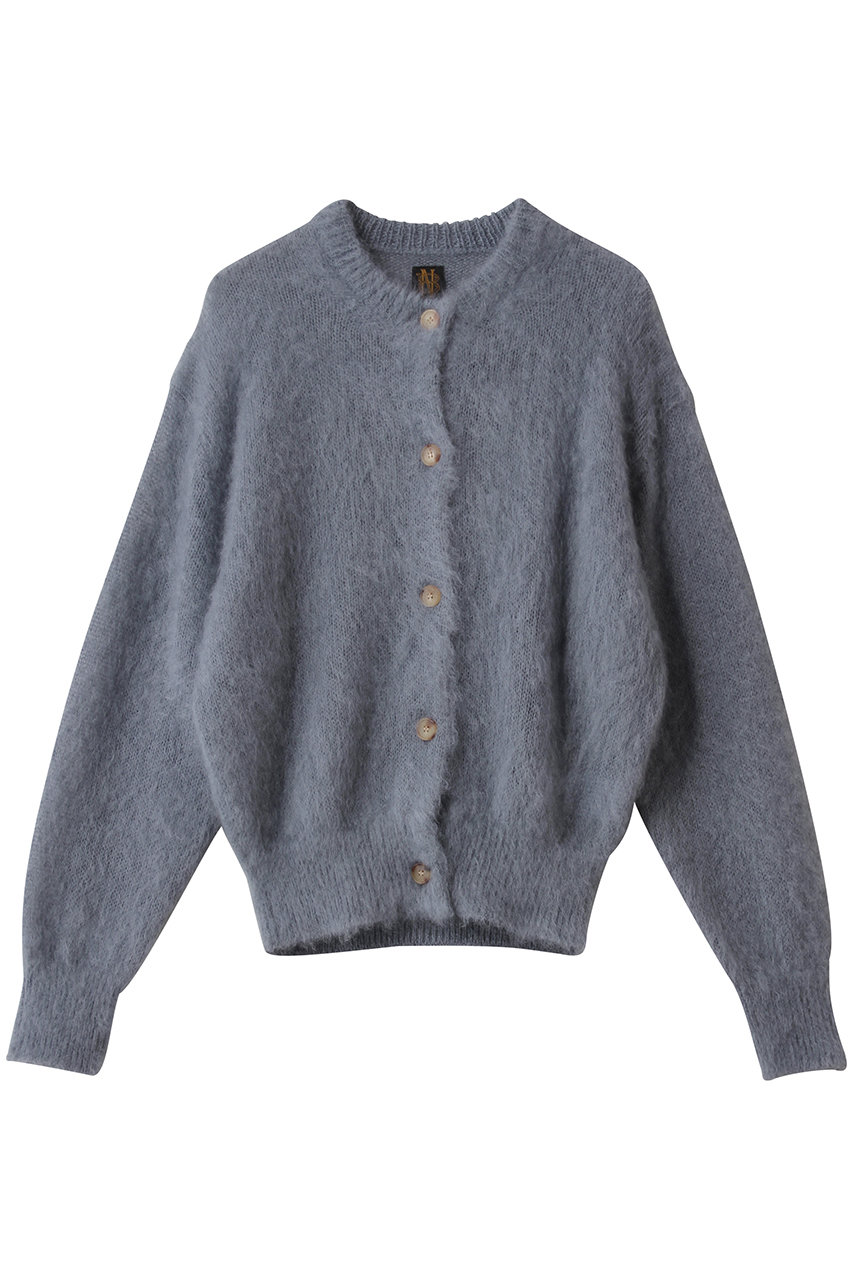 ピュア モヘアシャギー クルー カーディガン