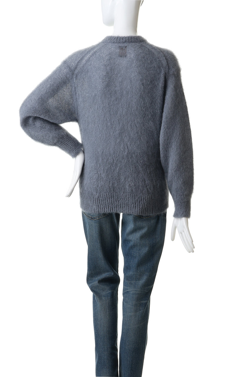 BATONER カーディガン バトナー BATONER ピュアモヘア100％ Vネックカーディガン PURE