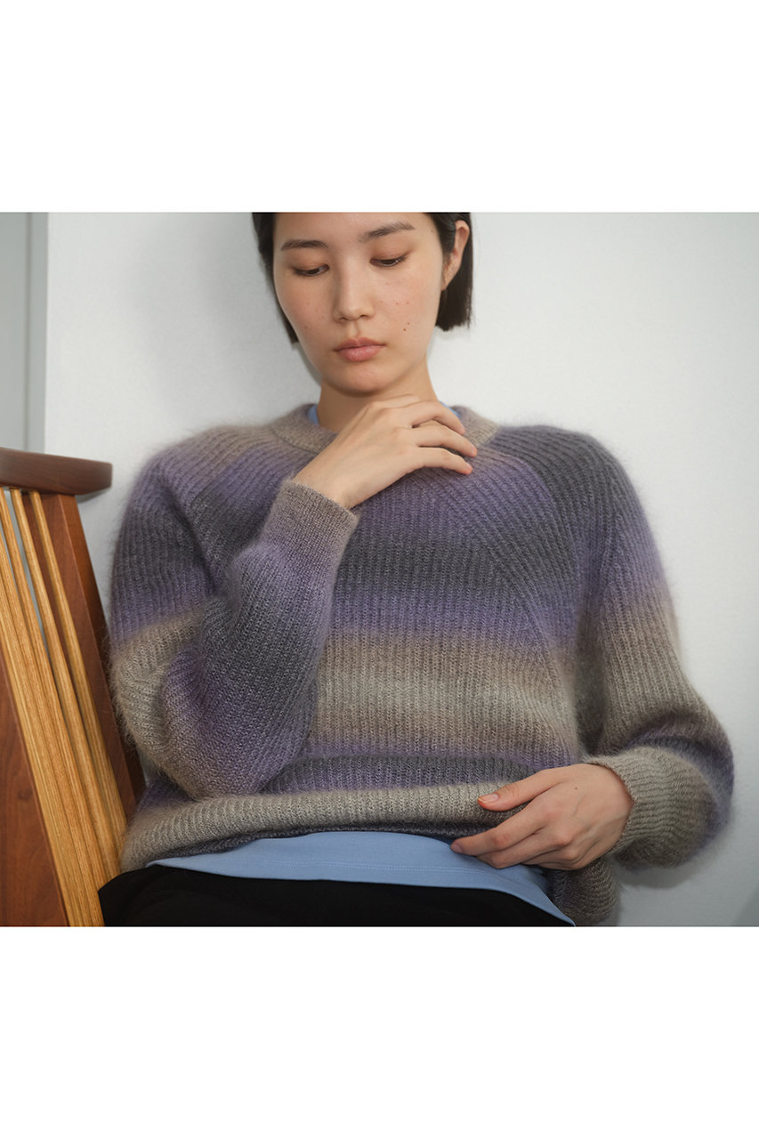 【美品】BATONER バトナー モヘアクルーネック シグネチャー ニット BATONER バトナー モヘア クルーネック ニット プルオーバー “MOHAIR