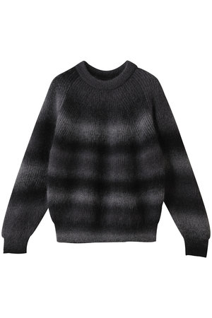 バトナー/BATONERのモヘア カスリ ダイ シグネチャー クルーネック