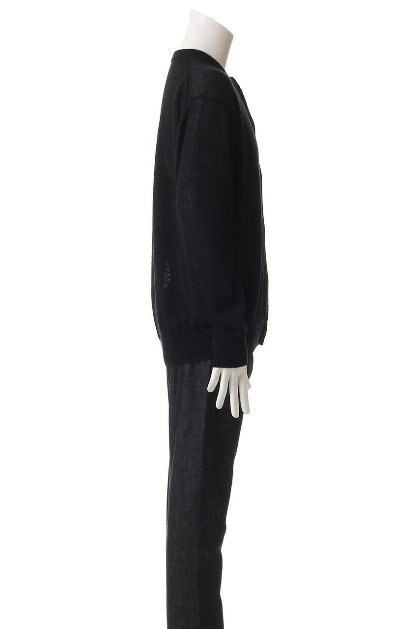 バトナー Batoner ラミー24SS カーディガン　ブラック BEAMS PLUS（ビームス プラス）【別注】BATONER / LAMY V NECK