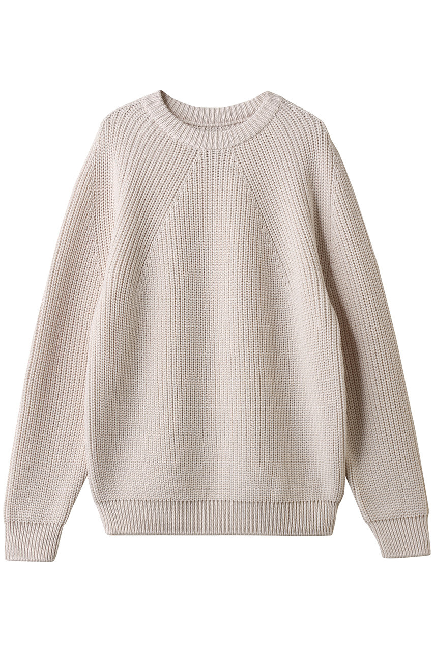 BATONER バトナー シグネチャークルーネック アイボリー コットン 3 BATONER(バトナー)｜【MEN】シグネチャー クルーネック/アイボリー の