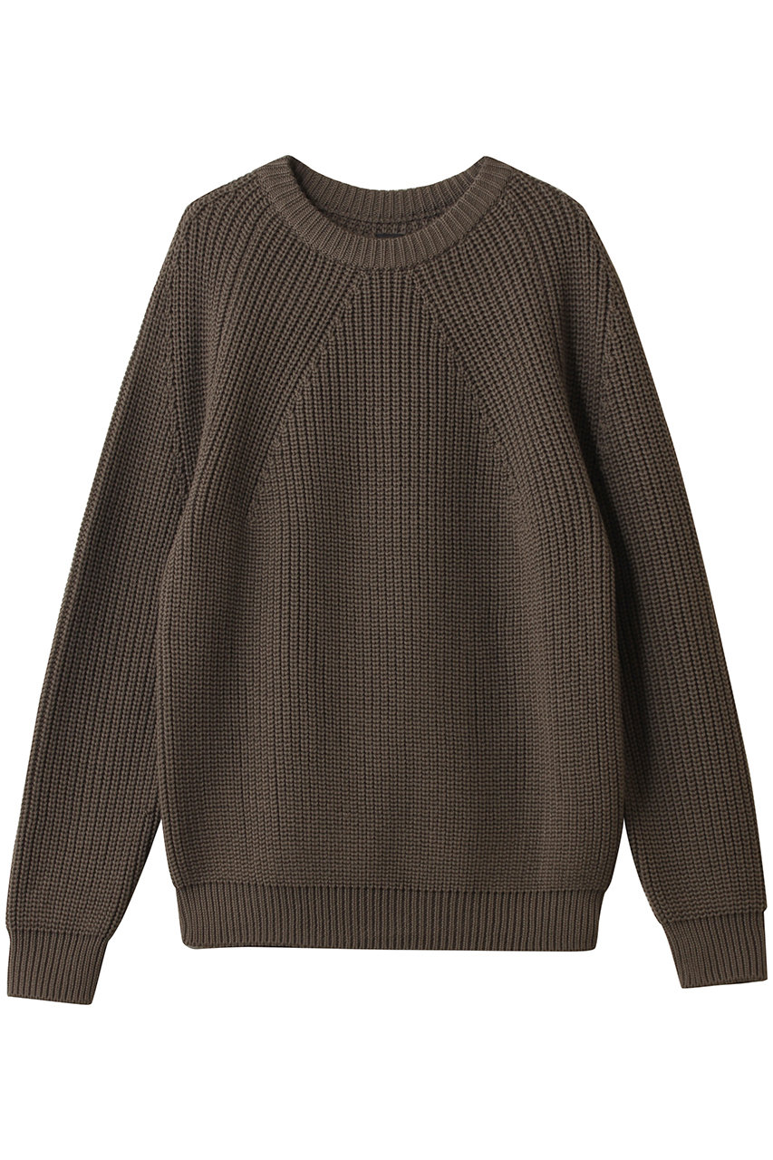 バトナー/BATONERの【MEN】シグネチャー クルーネック(オリーブ/BN-25FM-038)