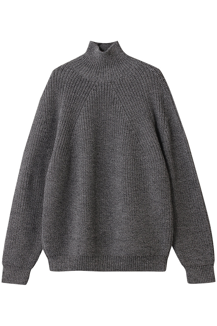 バトナー/BATONERの【MEN】シグネチャー タートルネック(アイボリー×ブラック/BN-25FM-039)