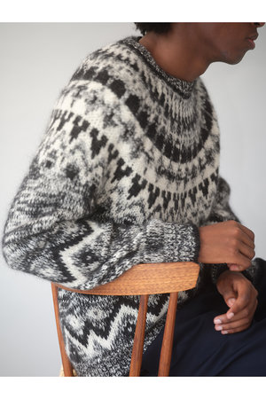 バトナー/BATONERの【MEN】モヘア ノルディック クルーネック(110300/110301)