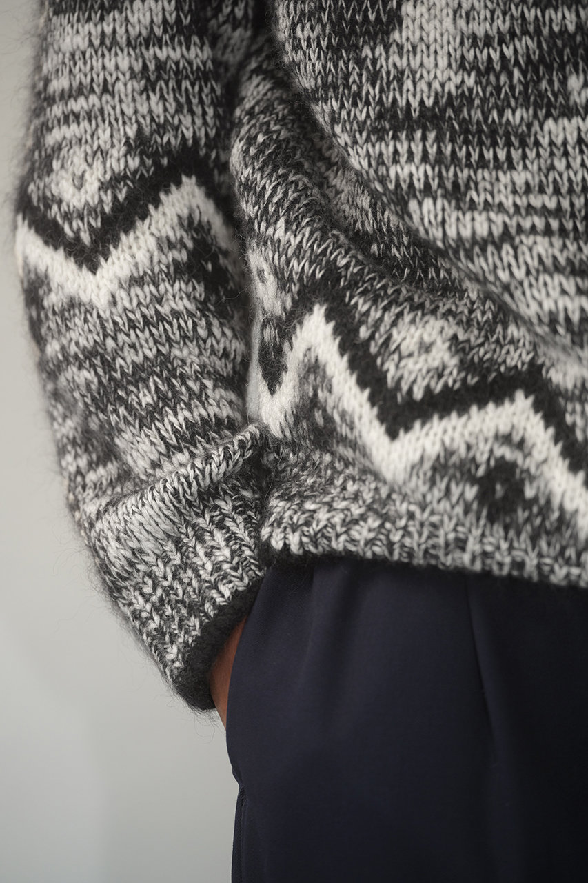 BATONER(バトナー)｜【MEN】モヘア ノルディック クルーネック