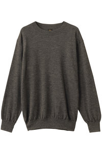 BATONER バトナー ニットグローブ チャコールグレー SIGNATURE CREW NECK / CHARCOAL | BATONER (MEN)(バトナー