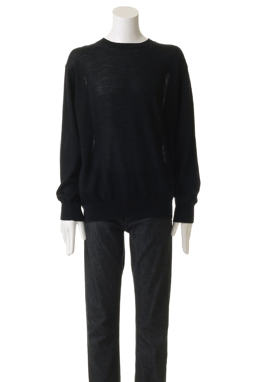 BATONER(バトナー)｜【MEN】ラミー ウール クルーネック/オリーブ の