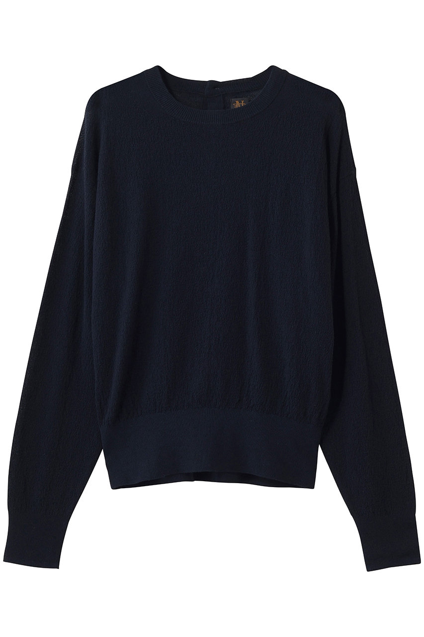 バトナー/BATONERのAMUNDSEN バック ヘンリーネック(ネイビー/BN-26SL-027)