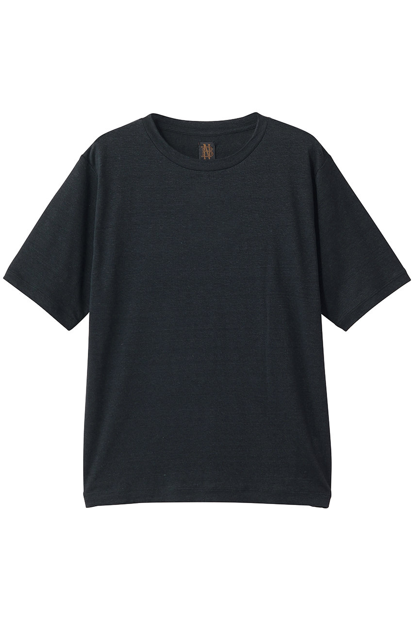 バトナー/BATONERのNORMANDY リネン Tシャツ(ネイビー/BN-26SL-053)
