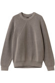 BATONER ベージュ クルーネックニット BATONER(バトナー)｜MIXED COLOR シグネチャー クルーネック/ブラウン