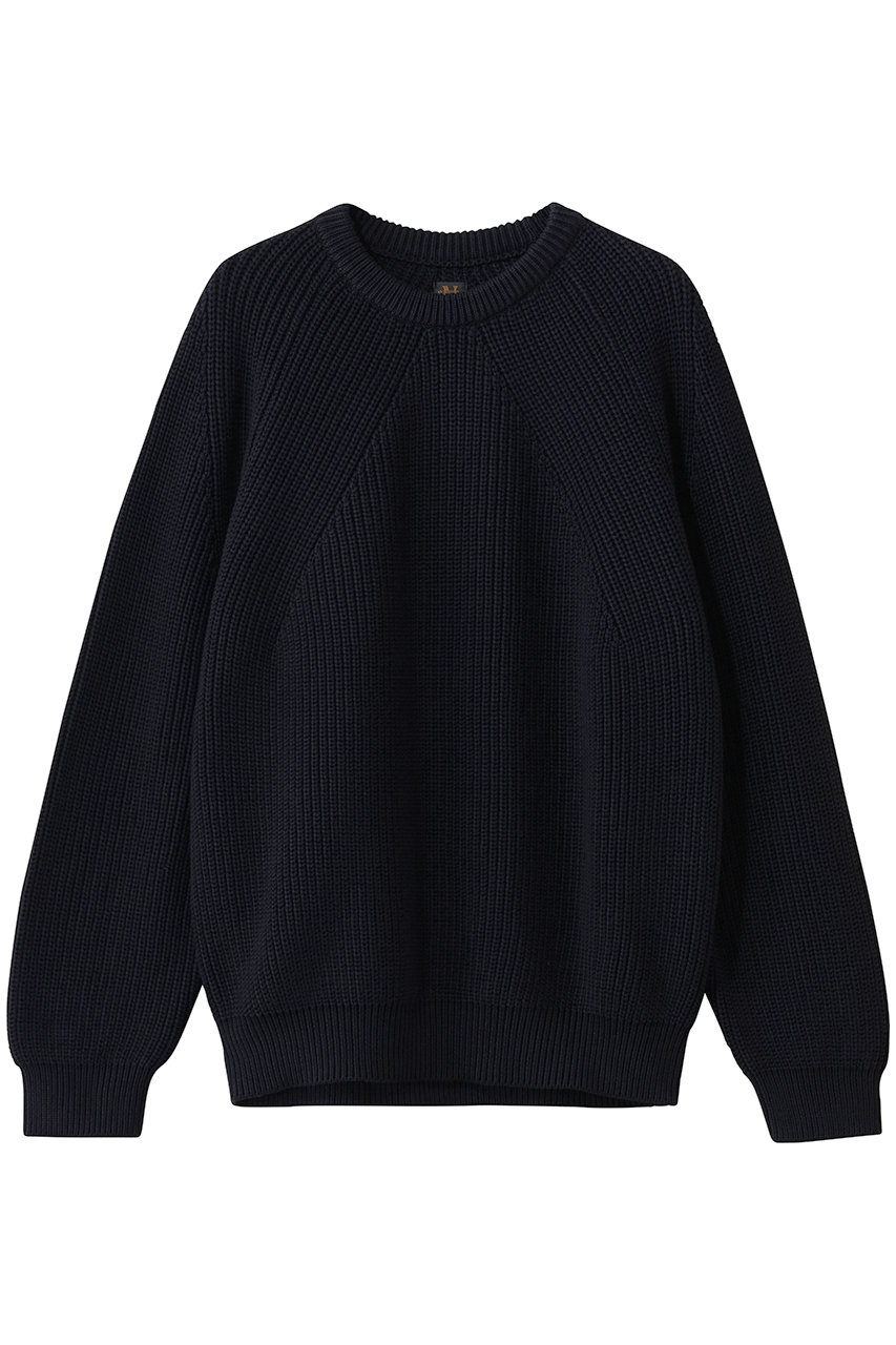 バトナー/BATONERの【MEN】シグネチャー クルーネック(ネイビー/BN-26SM-003)