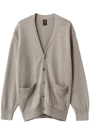 バトナー/BATONERの【MEN】ウォッシュドハイカウントリネン Vネック カーディガン(110300/110303)