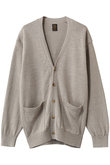 【MEN】ウォッシュドハイカウントリネン Vネック カーディガン