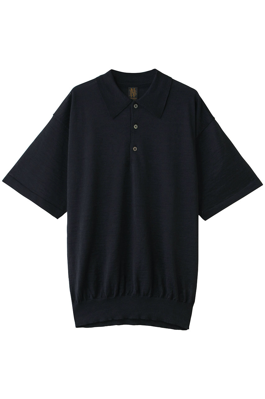 バトナー/BATONERの【MEN】CHOMA ポロ ショート スリーブ(ネイビー/BN-26SM-061)