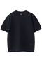 【MEN】SUMMER ニット クルーネック ショート スリーブ バトナー/BATONER ネイビー