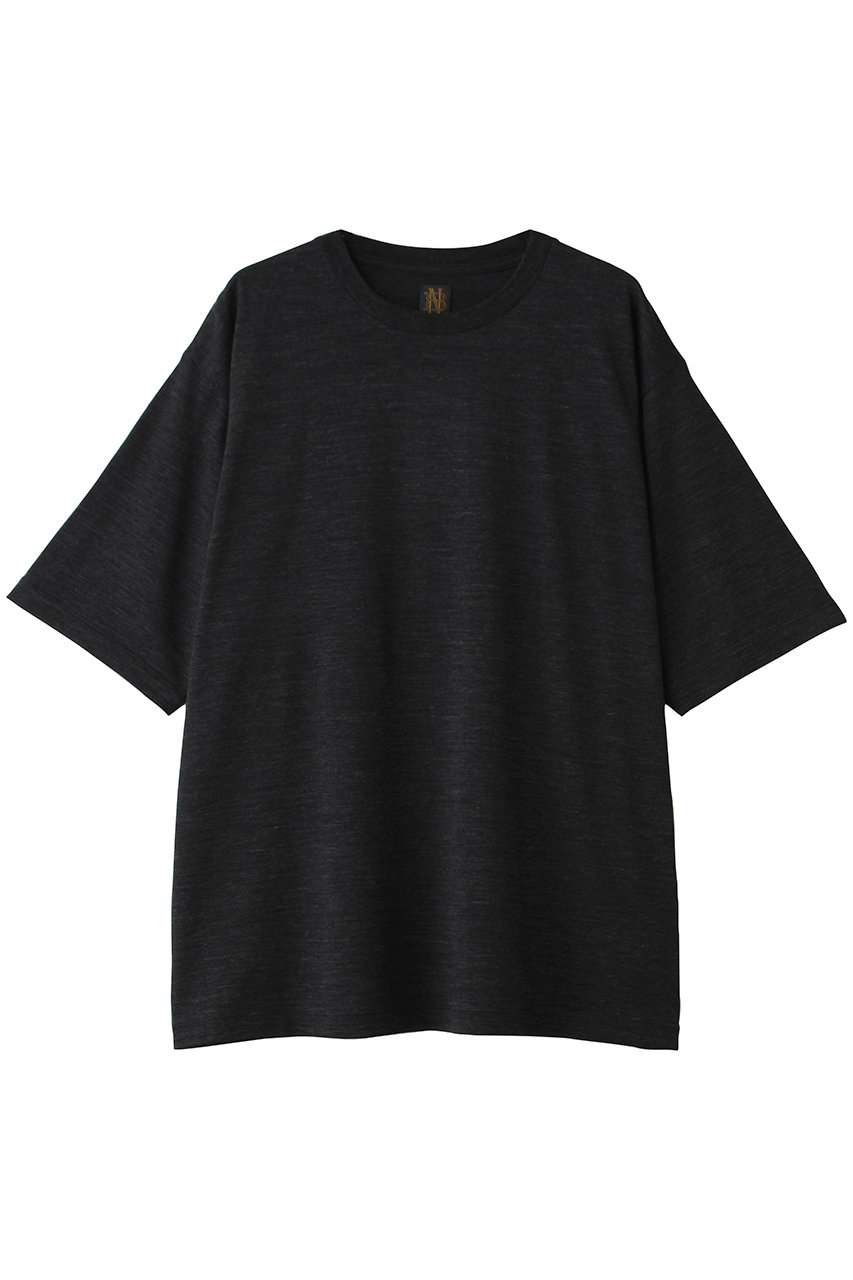 バトナー/BATONERの【MEN】SUMMER ウール Tシャツ(チャコール/BN-26SM-073)
