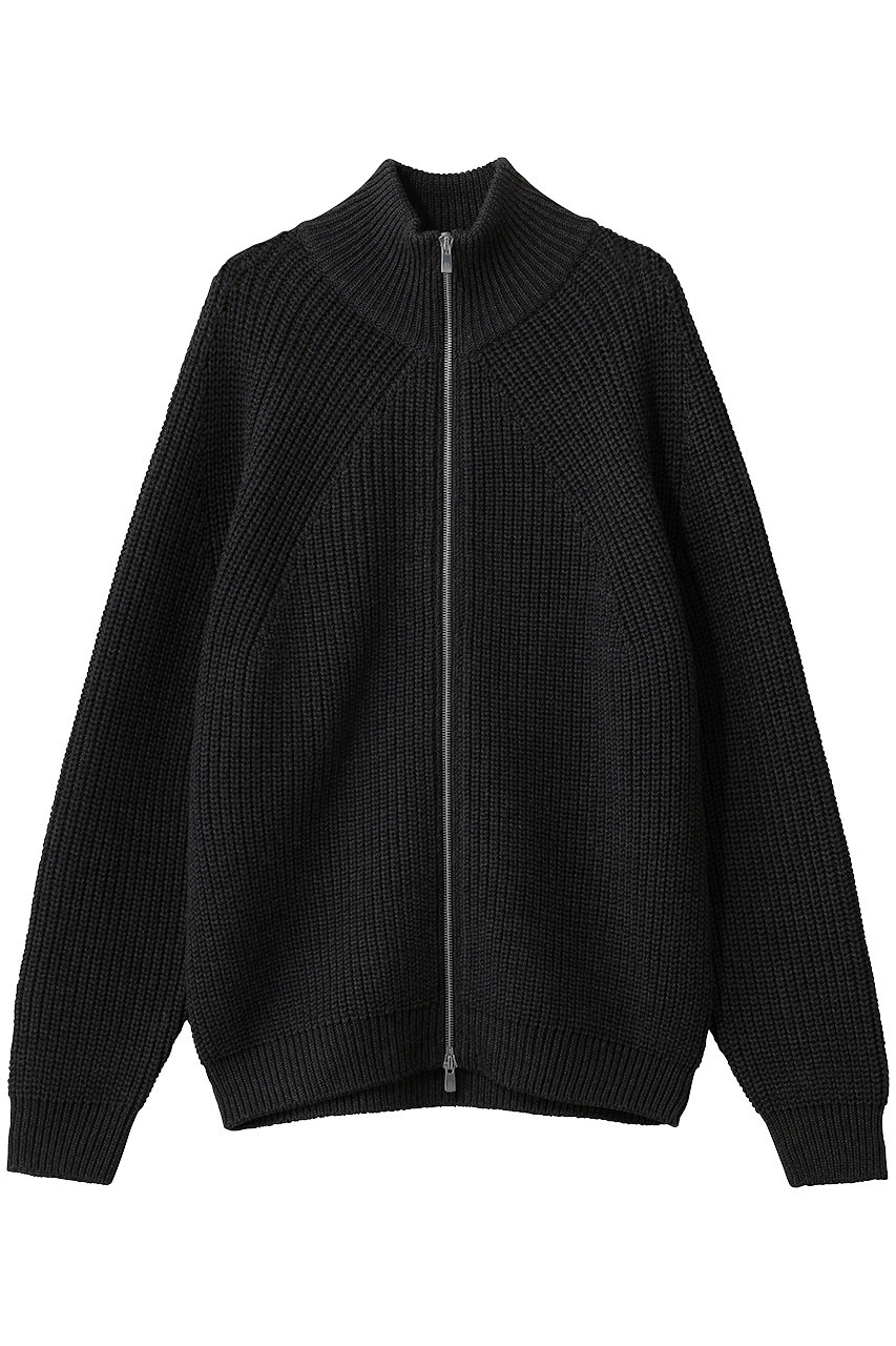 BATONER 【MEN】SIGNATURE ドライバーニット (チャコール, 1) バトナー ELLE SHOP