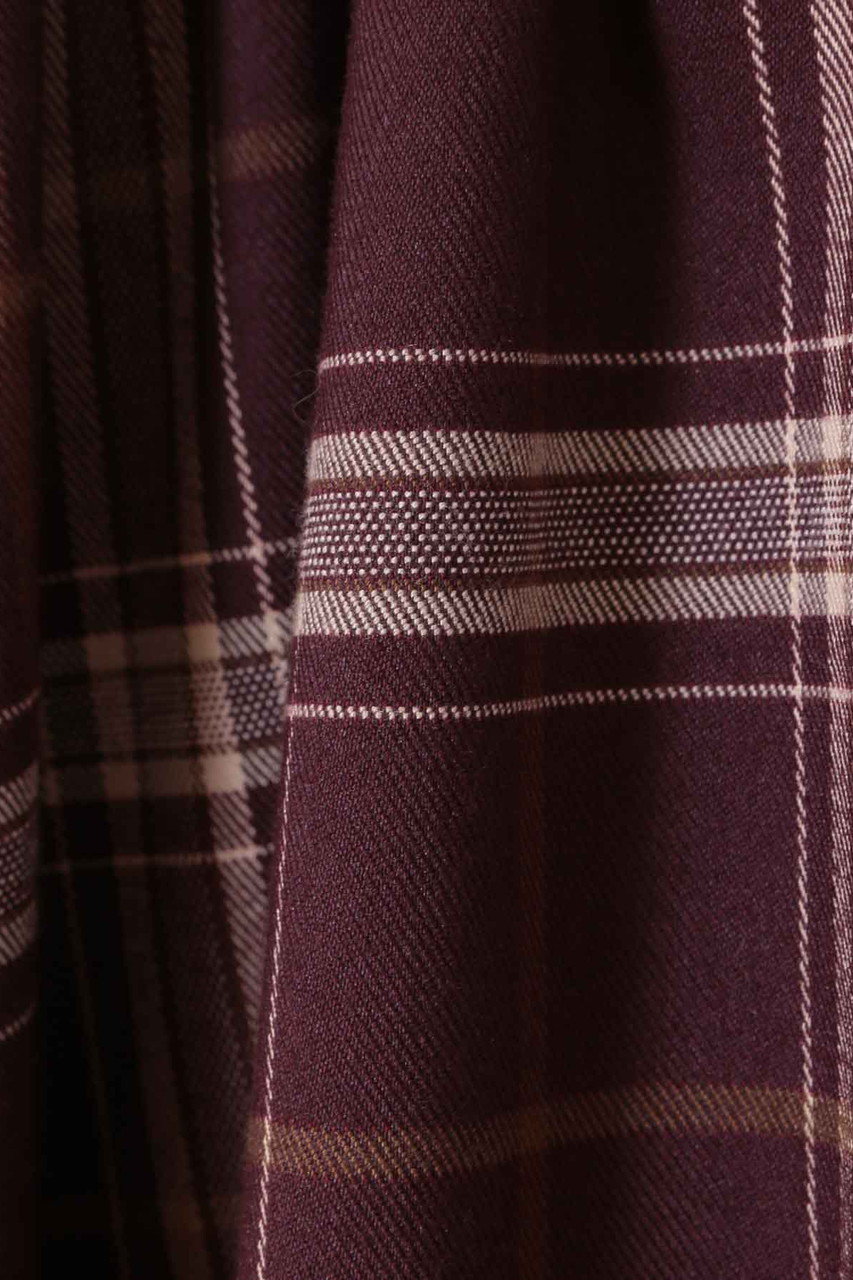 31 Sons De Mode チェックシャツワンピース ボルドー の通販 Elleshop エル ショップ