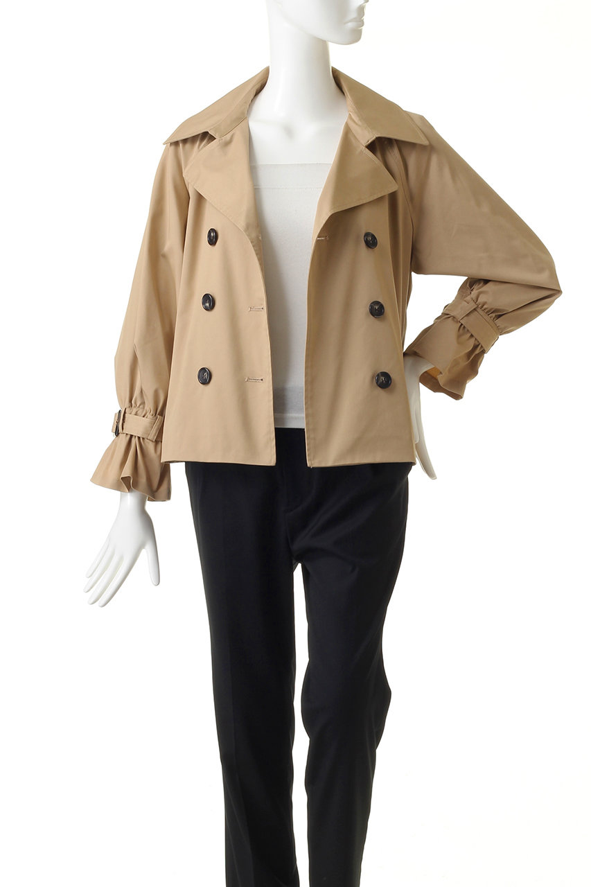 31 Sons De Mode トランテアン ソン ドゥ モード ショートトレンチコート カーキグリーン の通販 Elleshop エル ショップ