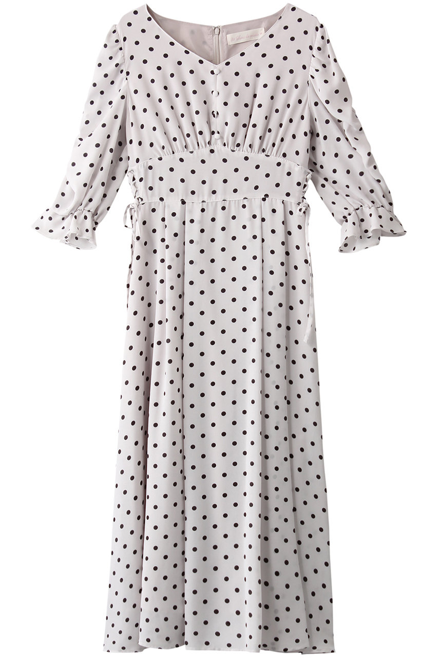 31 Sons De Mode トランテアン ソン ドゥ モード ドットプリントフレアワンピース オフホワイト 雑記帳