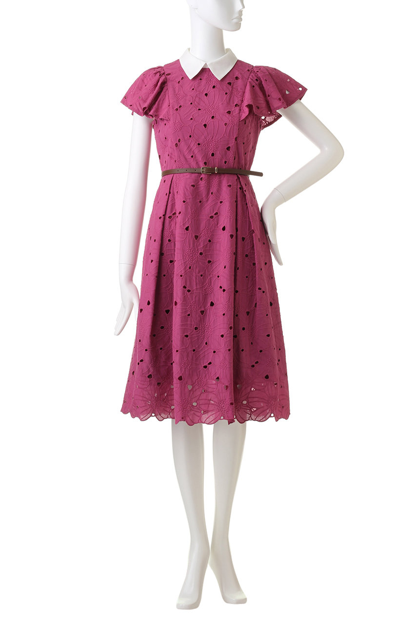 31 Sons De Mode トランテアン ソン ドゥ モード カットワーク刺しゅうフレアワンピース オフホワイト の通販 Elleshop エル ショップ