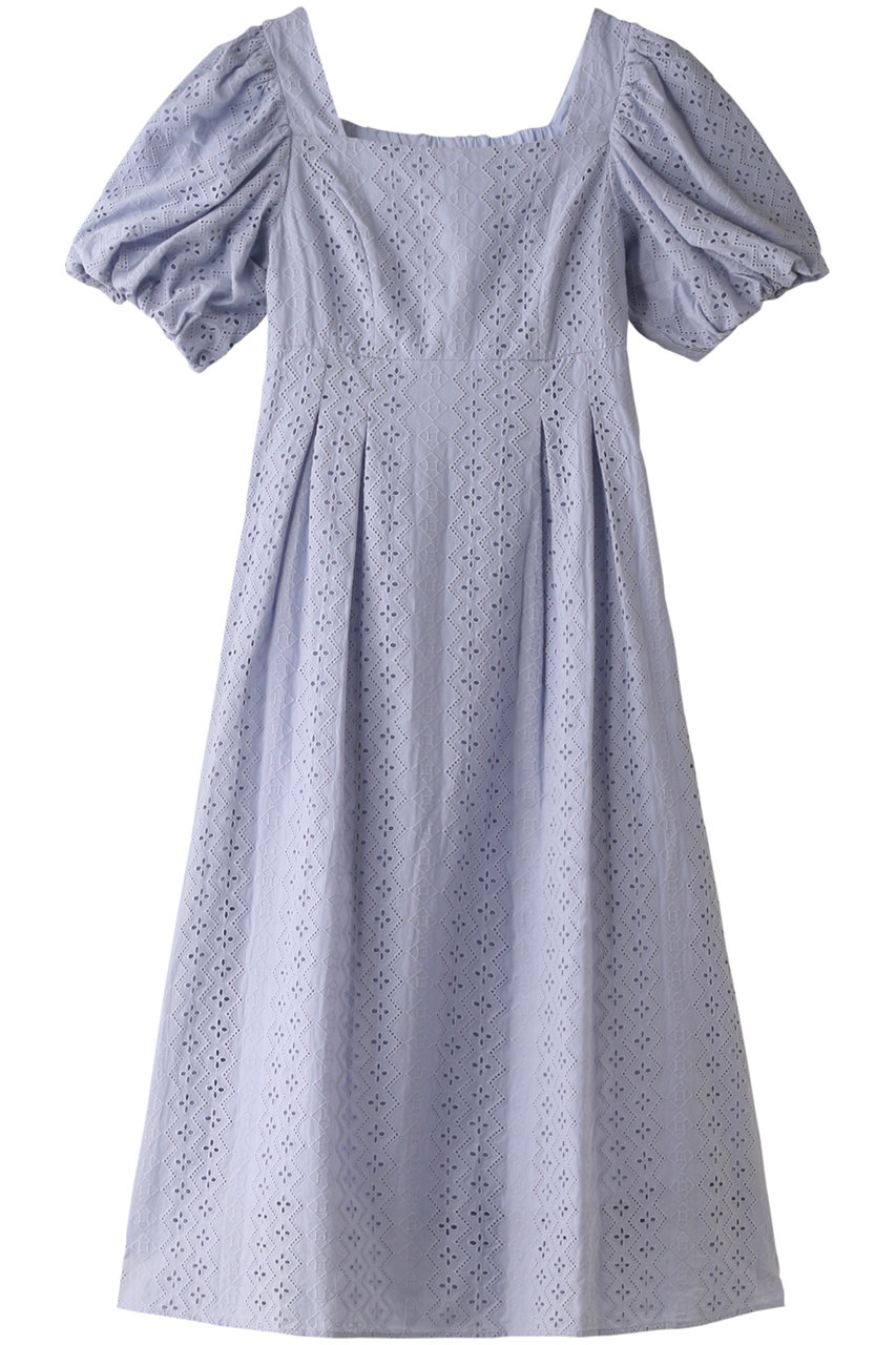 注目の商品 60 Off Elle Shop Sale 60 Off 31 Sons De Mode トランテアン ソン ドゥ モード コットン刺しゅうパフスリーブワンピース サックスブルー かいこみ