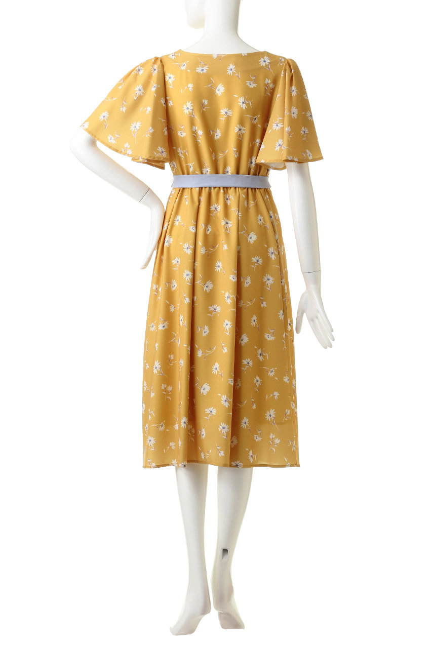 31 Sons De Mode トランテアン ソン ドゥ モード 別布ベルト付き花柄プリントワンピース ブラック の通販 Elleshop エル ショップ