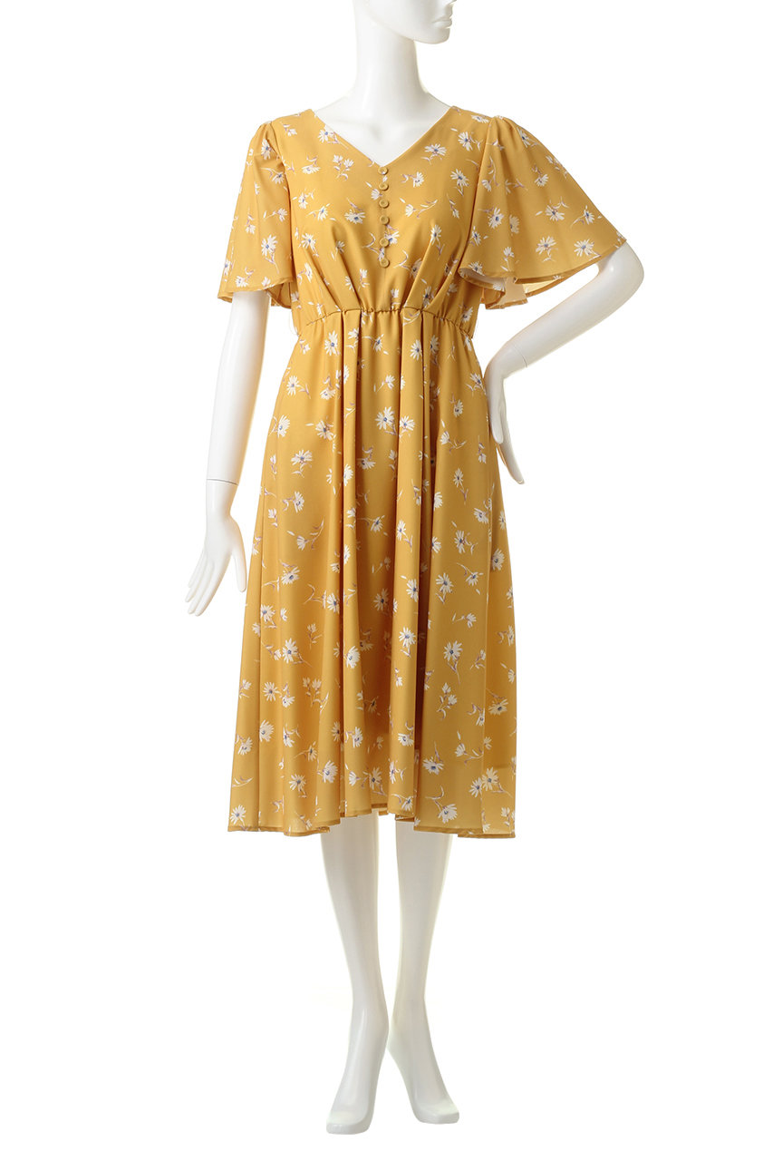 31 Sons De Mode トランテアン ソン ドゥ モード 別布ベルト付き花柄プリントワンピース ブラック の通販 Elleshop エル ショップ