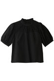 コットン刺しゅう切替ブラウス
