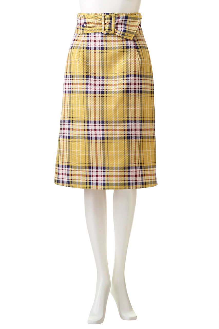 31 Sons De Mode トランテアン ソン ドゥ モード チェックタイトスカート ピンク の通販 Elleshop エル ショップ