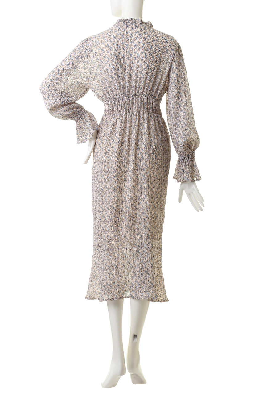 31 Sons De Mode トランテアン ソン ドゥ モード 小花柄ｉラインシルエットワンピース ブルー の通販 Elleshop エル ショップ