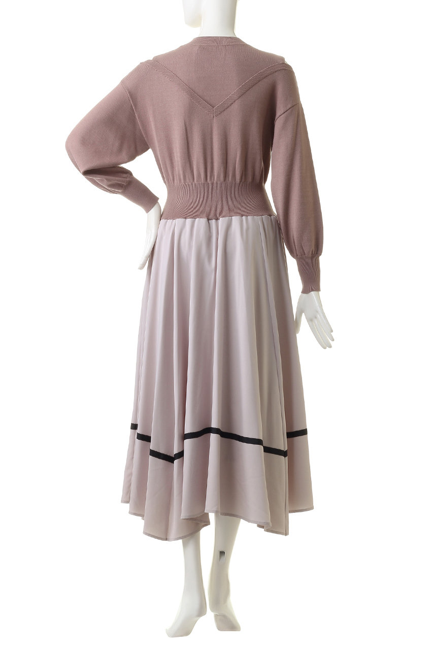 31 Sons De Mode トランテアン ソン ドゥ モード 異素材ドッキングワンピース オフホワイト の通販 Elleshop エル ショップ