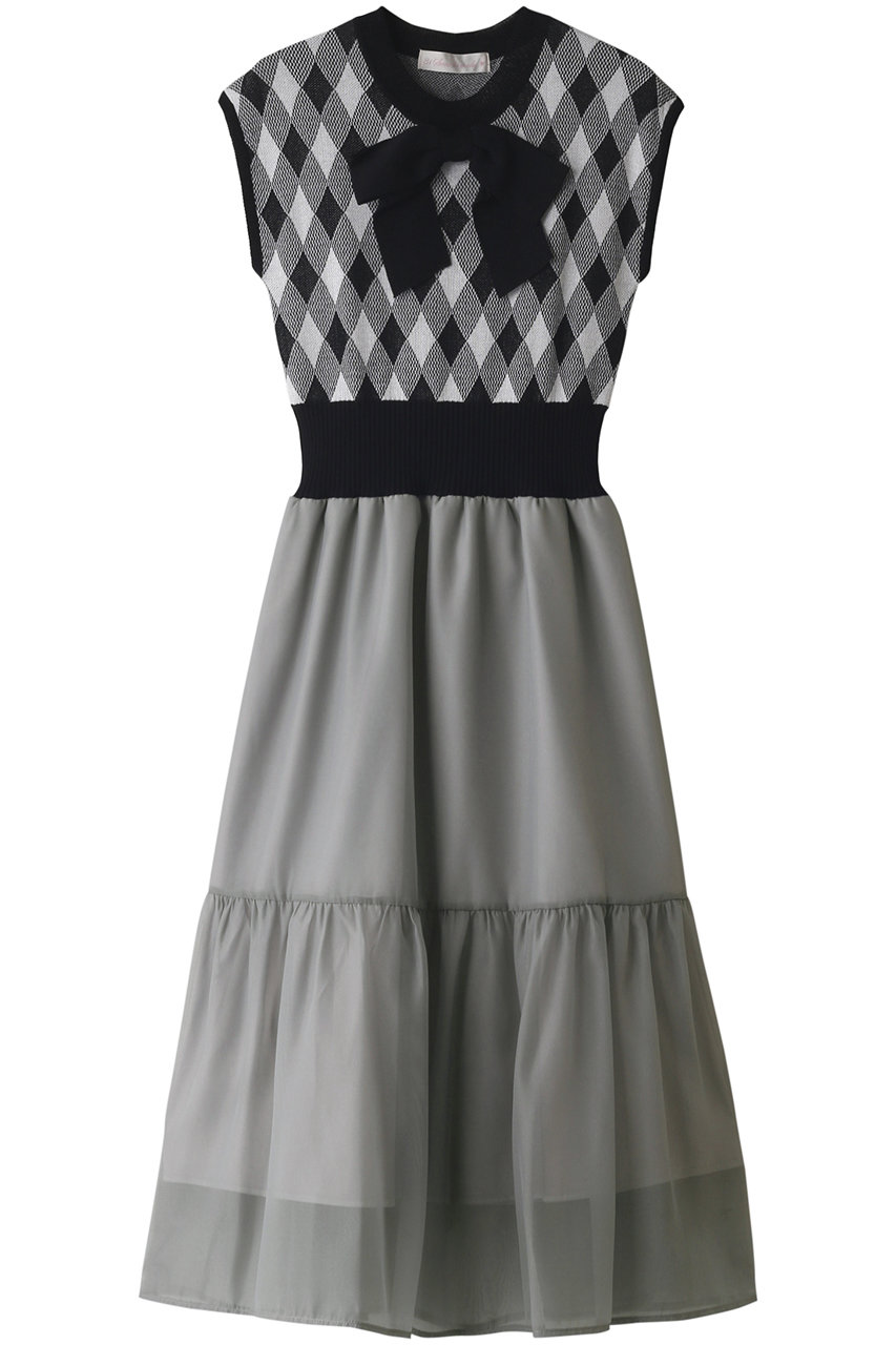 31 Sons De Mode トランテアン ソン ドゥ モード ジャガードトップス エアリースカートワンピース ブラック の通販 Elleshop エル ショップ