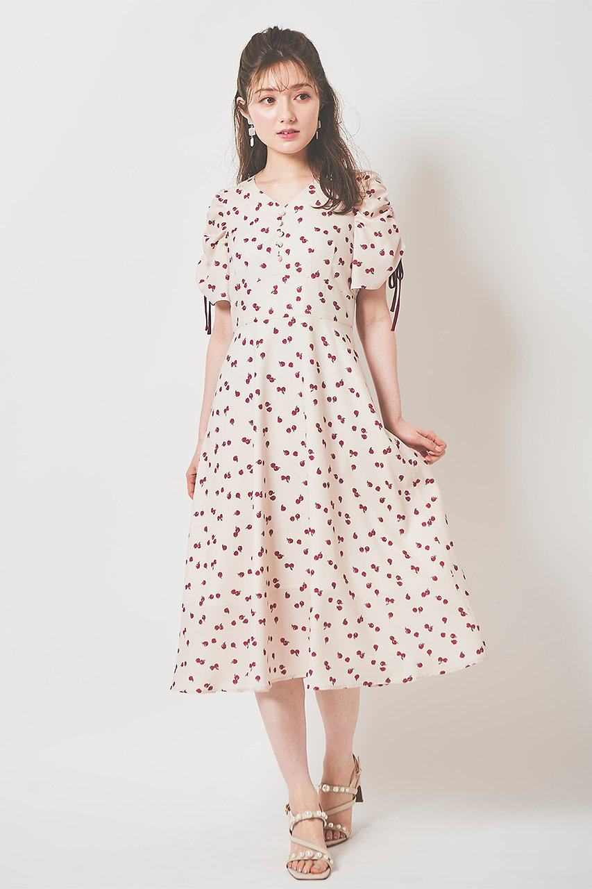 31 Sons De Mode トランテアン ソン ドゥ モード フルーツプリントワンピース クリーム の通販 Elleshop エル ショップ