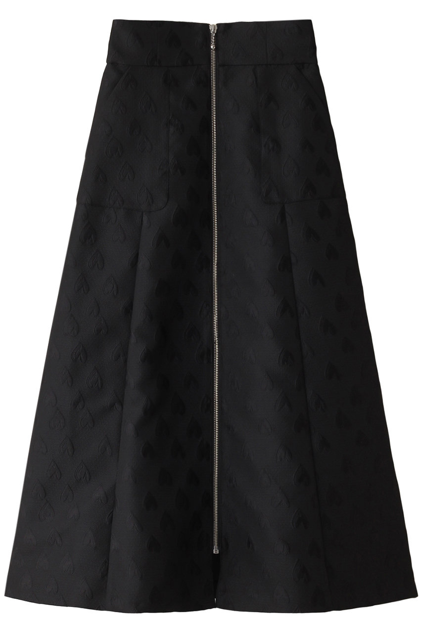 トランテアン ソン ドゥ モード/31 Sons de modeのハートジャガードスカート(ブラック/0034103)