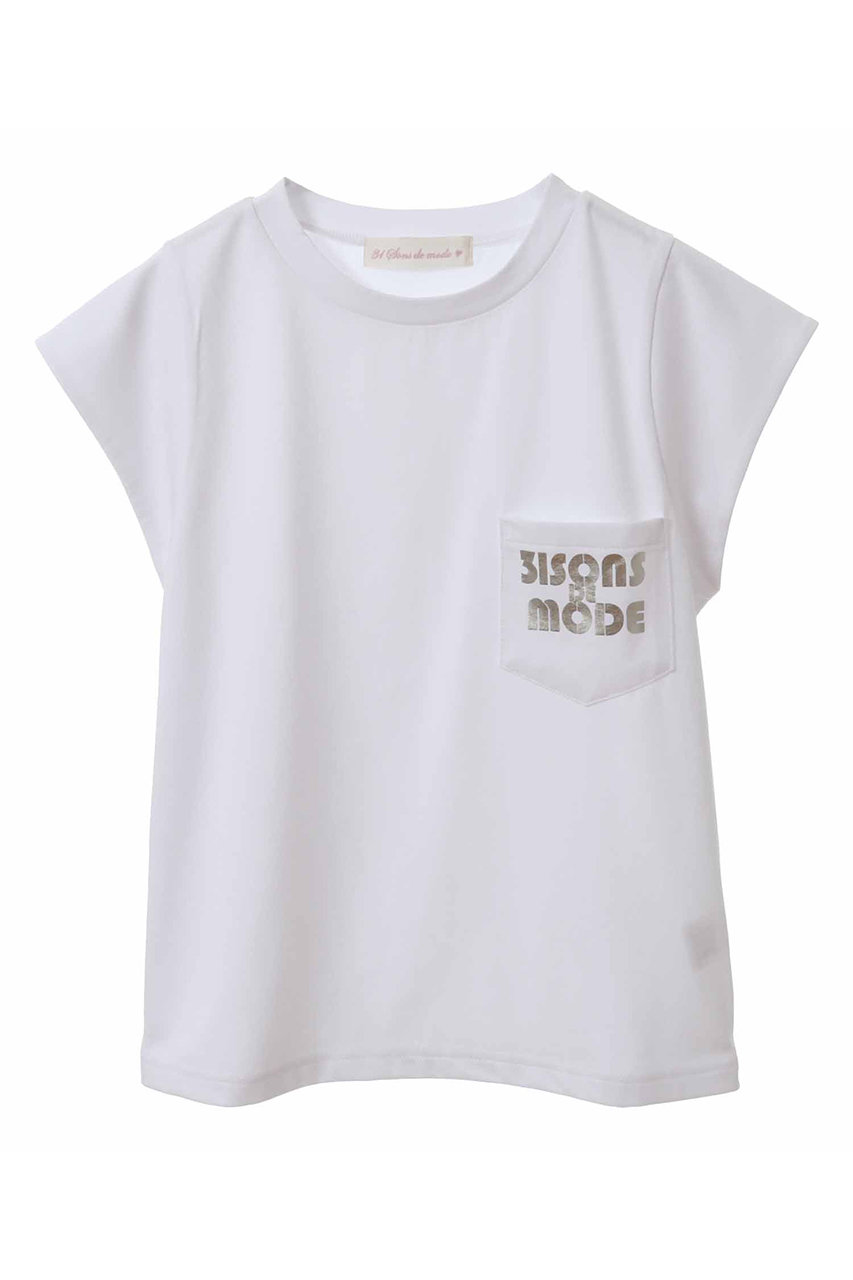 トランテアン ソン ドゥ モード/31 Sons de modeのロゴポケットＴシャツ(オフホワイト/0064212)