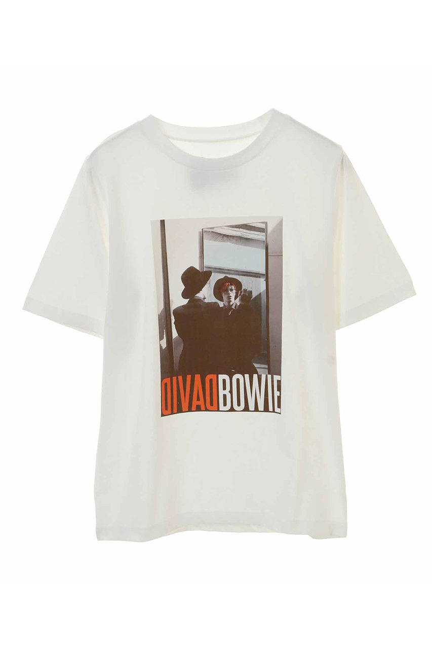 トランテアン ソン ドゥ モード/31 Sons de modeの【DAVID BOWIE】ミラーフォトＴシャツ(オフホワイト/0064333)