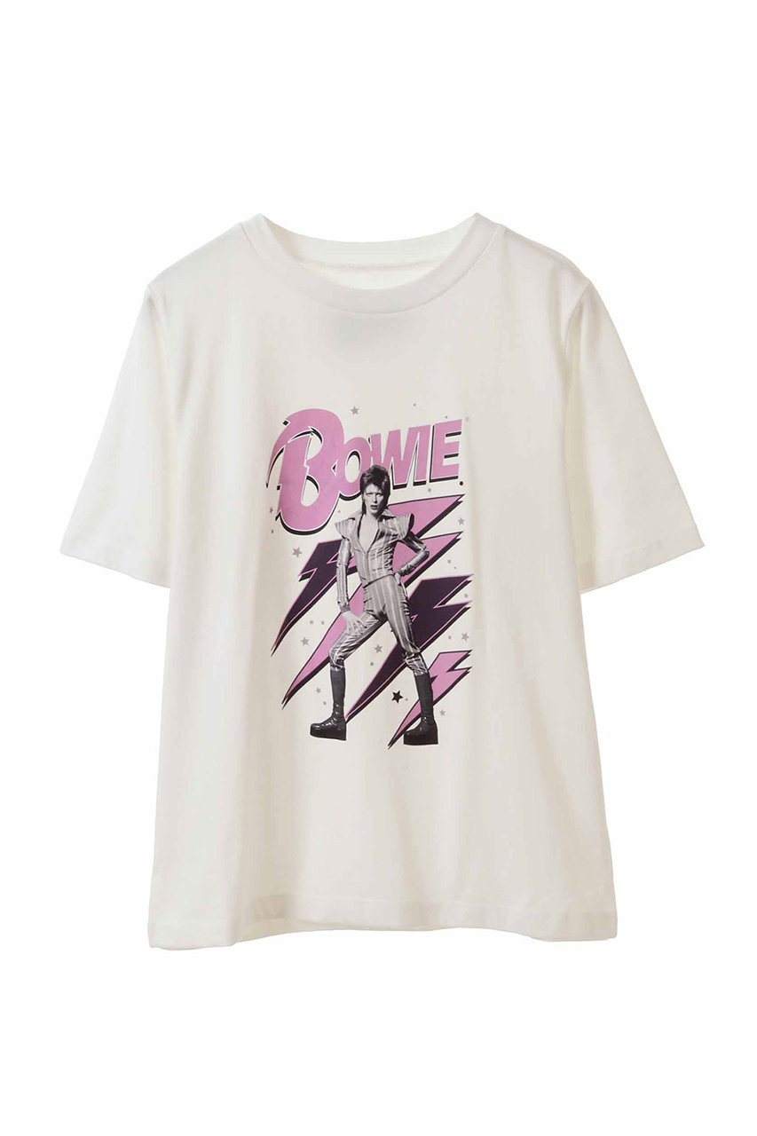 トランテアン ソン ドゥ モード/31 Sons de modeの【DAVID BOWIE】サンダーロゴＴシャツ(オフホワイト/0064334)